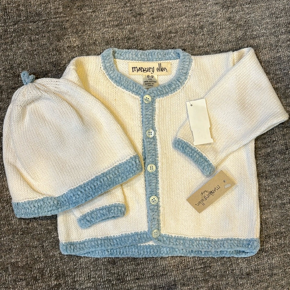 NWT Baby sweater and hat